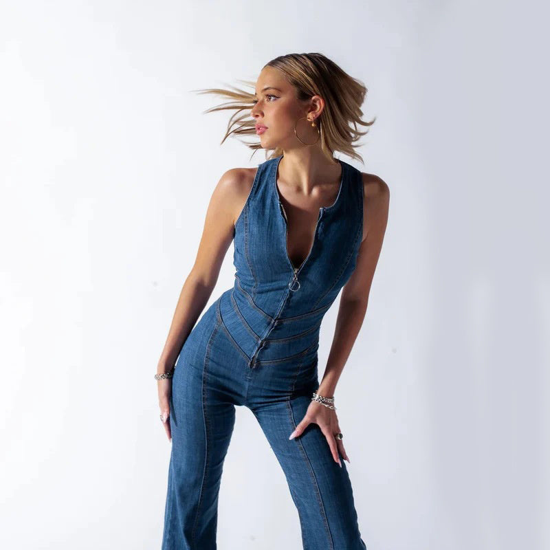 LIVORA™ -  JUMPSUIT ZEITLOSE DENIM-PERFEKTION