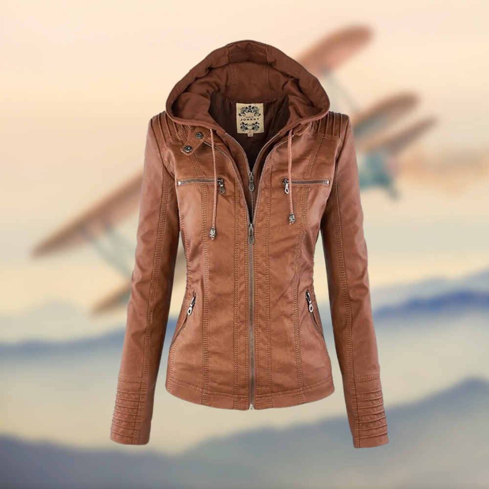 RACHELLE™-ELEGANTE UND EINZIGARTIGE LEDERJACKE