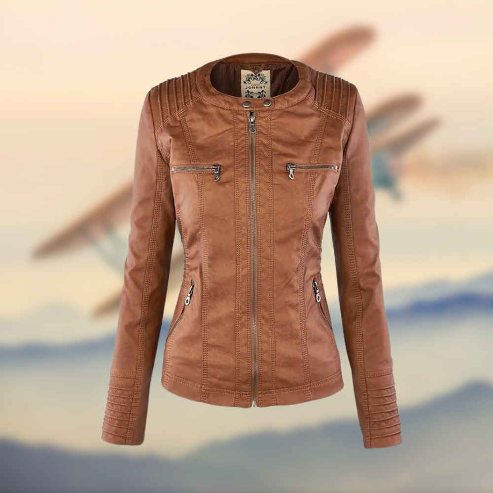 RACHELLE™-ELEGANTE UND EINZIGARTIGE LEDERJACKE