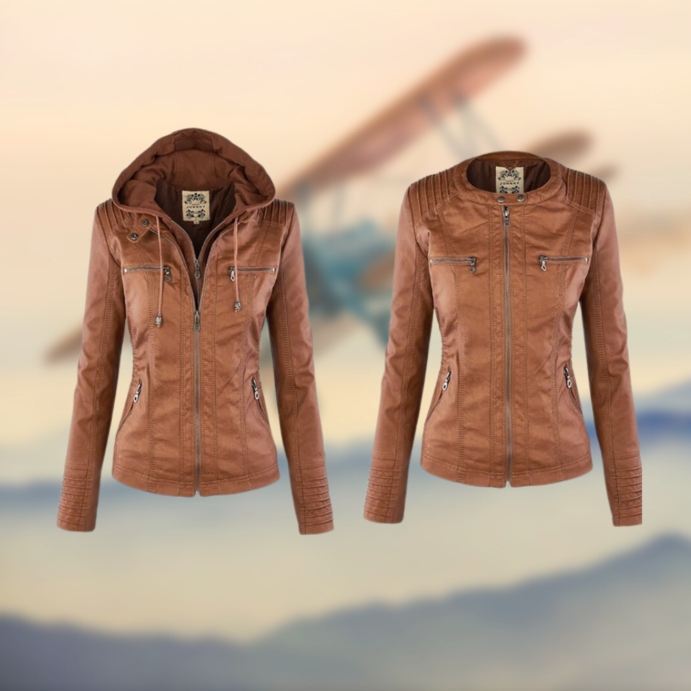 RACHELLE™-ELEGANTE UND EINZIGARTIGE LEDERJACKE