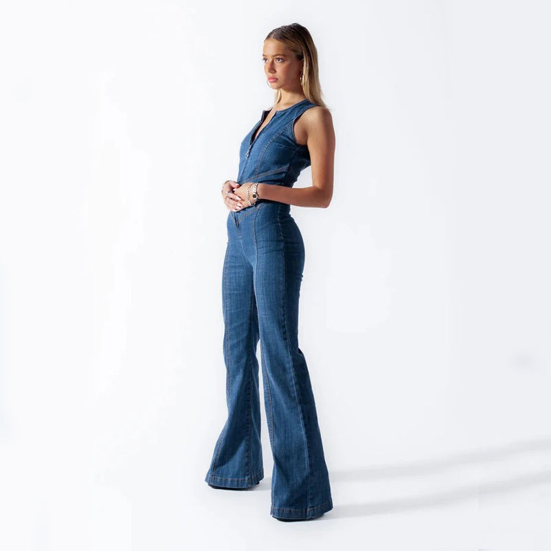 LIVORA™ -  JUMPSUIT ZEITLOSE DENIM-PERFEKTION