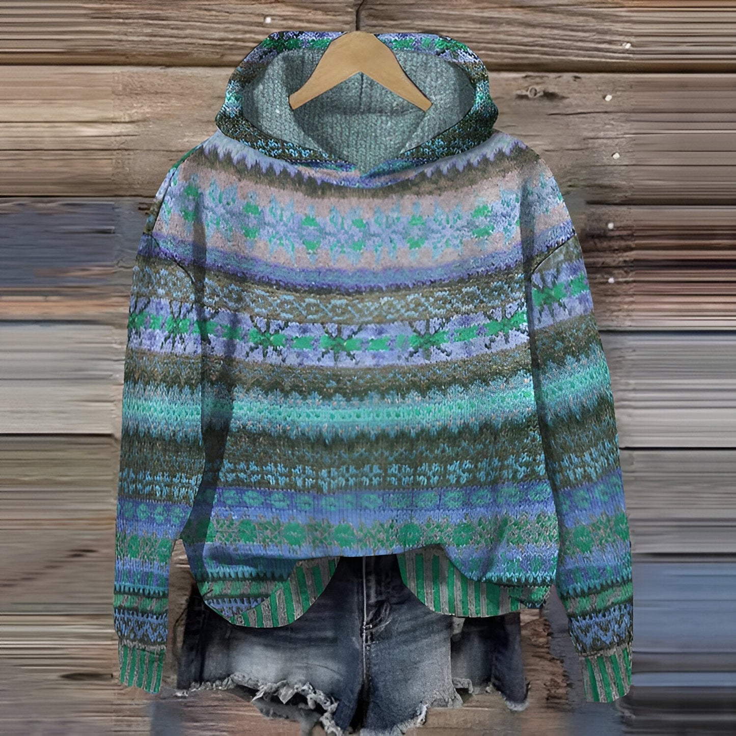 NELLY™ - BEQUEMER VINTAGE KAPUZENPULLOVER