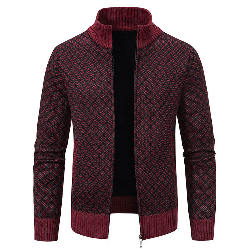 RENZO™ – STIVOLLE STRICKJACKE IM KAROMUSTER