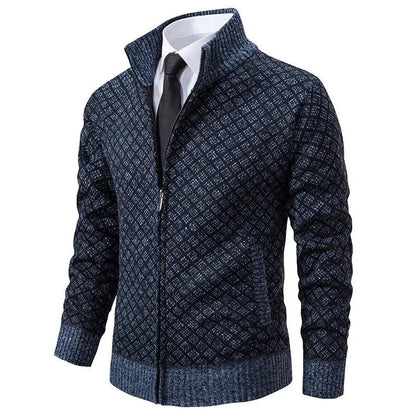 RENZO™ – STIVOLLE STRICKJACKE IM KAROMUSTER