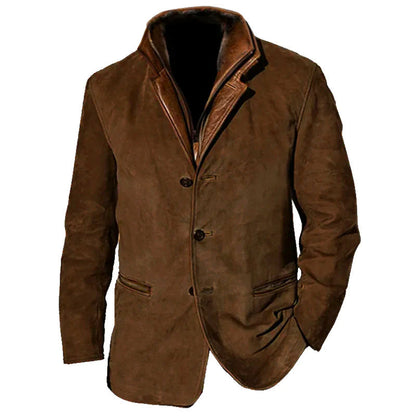 ALESSIO™ Herren Vintage-Wildlederjacke für den Herbst