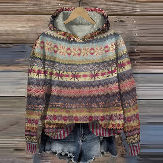 NELLY™ - BEQUEMER VINTAGE KAPUZENPULLOVER